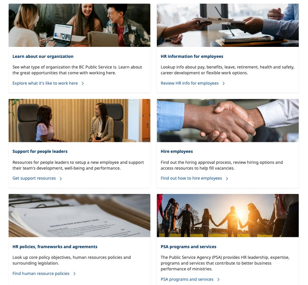 After redesign - lower section